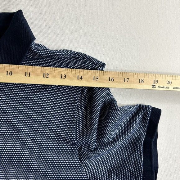 HUGO BOSS PENROSE 28 MEN SIZE L SLIM FIT POLO SHIRTS DARK BLUE WHITE 50436325 - Picture 8 of 9
